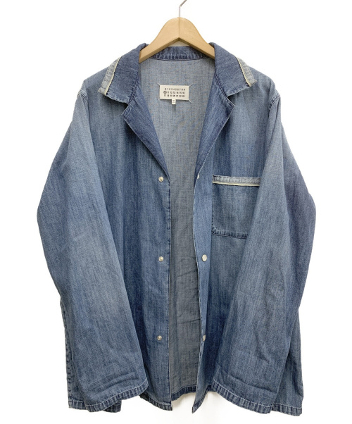Maison Margiela（メゾンマルジェラ）Maison Margiela (メゾンマルジェラ) デニムパジャマシャツ インディゴ サイズ:46の古着・服飾アイテム