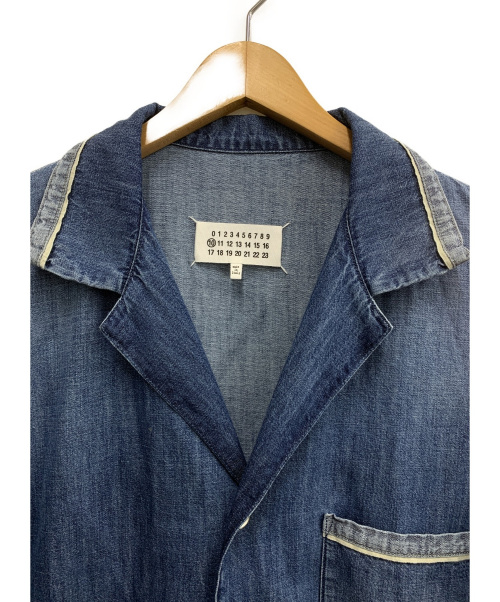 Maison Margiela（メゾンマルジェラ）Maison Margiela (メゾンマルジェラ) デニムパジャマシャツ インディゴ サイズ:46の古着・服飾アイテム