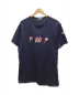 MONCLER（モンクレール）の古着「フロントワッペン付Tシャツ」｜ネイビー