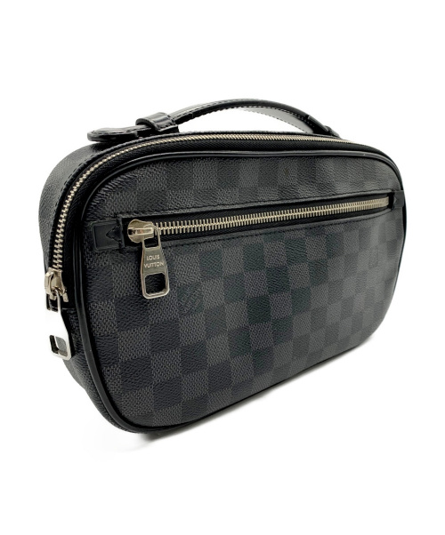 LOUIS VUITTON（ルイ ヴィトン）LOUIS VUITTON (ルイ・ヴィトン) ボディーバッグ ブラック ダミエ・グラフィット N41289 MB01763の古着・服飾アイテム