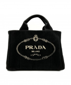 PRADAプラダ）の古着「デニムトートバッグ」｜ブラック