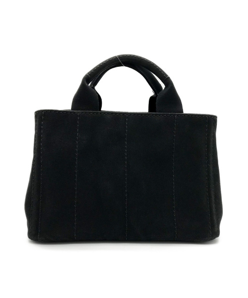 PRADA（プラダ）PRADA (プラダ) デニムトートバッグ ブラック カナパミニ B2439Gの古着・服飾アイテム