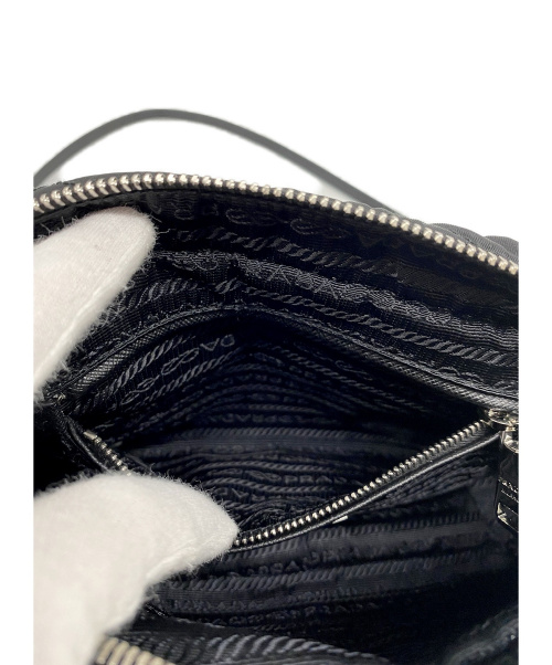 PRADA（プラダ）PRADA (プラダ) 2WAYチェーンバッグ ブラック TESSUTO IMPUNTU NERO 1BH910 128の古着・服飾アイテム