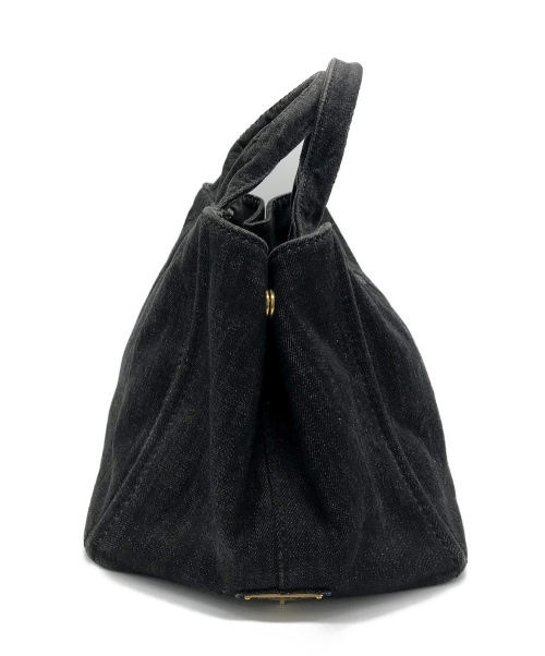 PRADA（プラダ）PRADA (プラダ) 2WAYバッグ ブラック カナパ B2642B デニム 110の古着・服飾アイテム