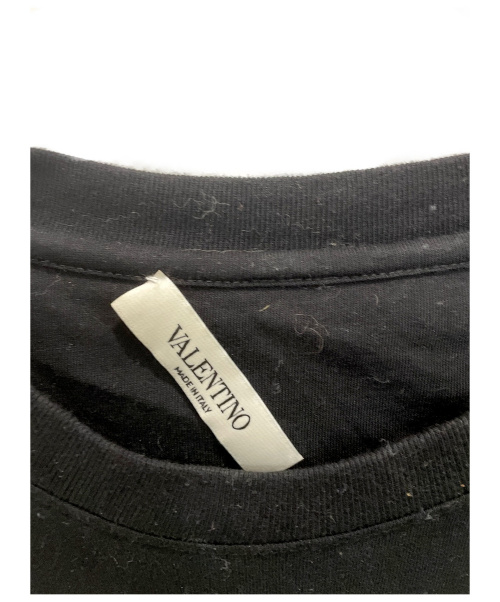 VALENTINO（ヴァレンティノ）VALENTINO (ヴァレンティノ) プリントTシャツ ブラック サイズ:Sの古着・服飾アイテム