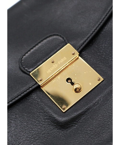 HERMES（エルメス）HERMES (エルメス) クラッチバッグ ブラック サイズ:- -の古着・服飾アイテム