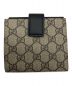 GUCCI (グッチ) Wホック財布 ブラック：44800円