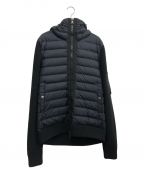MONCLERモンクレール）の古着「フーテッドニットジャケット」｜ブラック