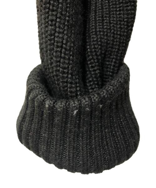 MONCLER（モンクレール）MONCLER (モンクレール) フーテッドニットジャケット ブラック サイズ:Lの古着・服飾アイテム