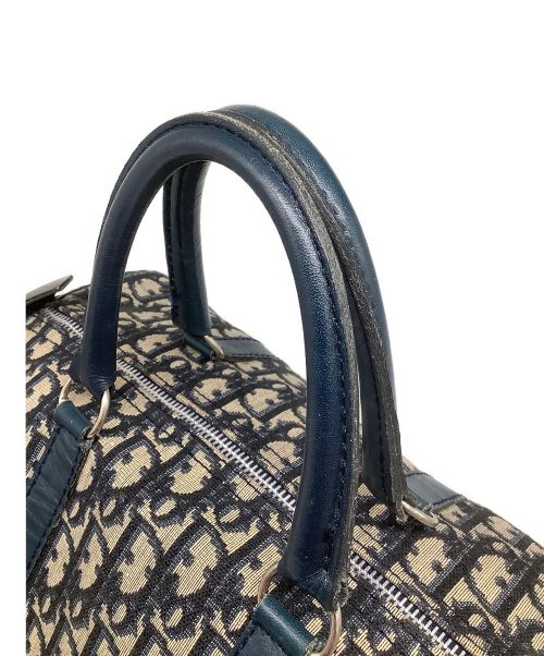 Christian Dior（クリスチャン ディオール）Christian Dior (クリスチャン ディオール) トロッター ボストンバッグ ネイビーの古着・服飾アイテム