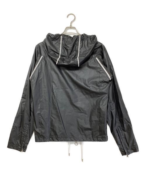 GUCCI（グッチ）GUCCI (グッチ) ナイロンフーディジャケット グレー サイズ:44の古着・服飾アイテム