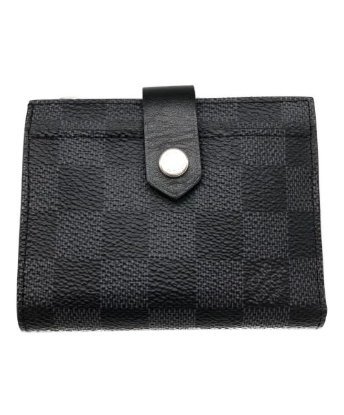 LOUIS VUITTON（ルイ ヴィトン）LOUIS VUITTON (ルイ ヴィトン) ダミエグラフィット ミュルティ・ポルトカルト ブラックの古着・服飾アイテム
