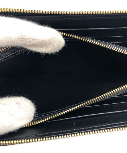 CELINE（セリーヌ）CELINE (セリーヌ) ラージ ジップドウォレット ブラックの古着・服飾アイテム