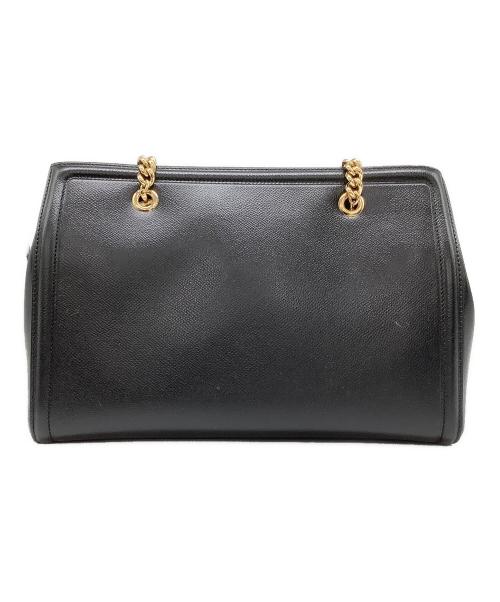 Salvatore Ferragamo（サルヴァトーレ フェラガモ）Salvatore Ferragamo (サルヴァトーレ フェラガモ) レザーセミショルダーバッグ ブラックの古着・服飾アイテム