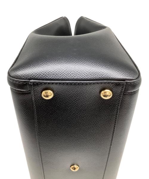 Salvatore Ferragamo（サルヴァトーレ フェラガモ）Salvatore Ferragamo (サルヴァトーレ フェラガモ) レザーセミショルダーバッグ ブラックの古着・服飾アイテム