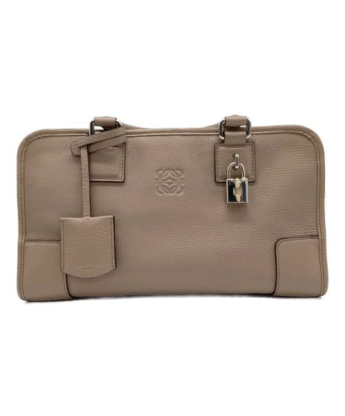 LOEWE（ロエベ）LOEWE (ロエベ) アマソナ28　ハンドバッグ ピンクベージュの古着・服飾アイテム