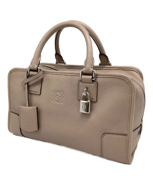 LOEWE（ロエベ）LOEWE (ロエベ) アマソナ28　ハンドバッグ ピンクベージュの古着・服飾アイテム
