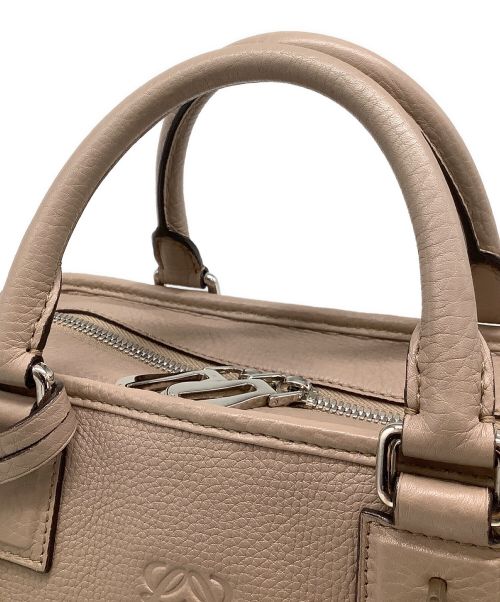 LOEWE（ロエベ）LOEWE (ロエベ) アマソナ28　ハンドバッグ ピンクベージュの古着・服飾アイテム