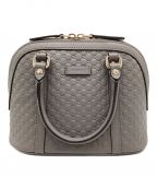 GUCCIグッチ）の古着「レザー2WAYショルダーバッグ」｜グレー