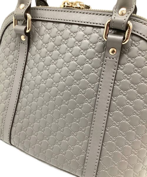 GUCCI（グッチ）GUCCI (グッチ) レザー2WAYショルダーバッグ グレーの古着・服飾アイテム