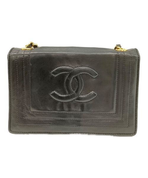 CHANEL（シャネル）CHANEL (シャネル) チェーンショルダーバッグ ブラックの古着・服飾アイテム