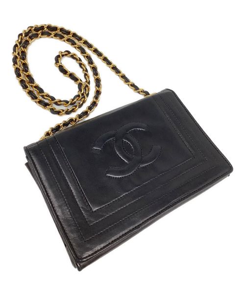 CHANEL（シャネル）CHANEL (シャネル) チェーンショルダーバッグ ブラックの古着・服飾アイテム