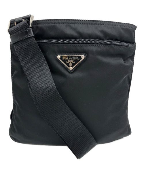 PRADA（プラダ）PRADA (プラダ) 斜め掛け ポシェット ブラックの古着・服飾アイテム