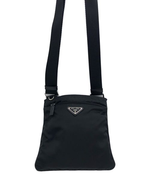 PRADA（プラダ）PRADA (プラダ) 斜め掛け ポシェット ブラックの古着・服飾アイテム