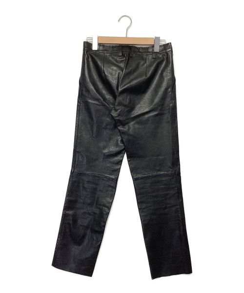 ISSEY MIYAKE（イッセイミヤケ）ISSEY MIYAKE (イッセイミヤケ) レザーパンツ ブラック サイズ:Mの古着・服飾アイテム