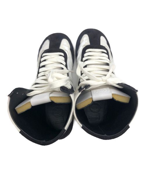 LOEWE（ロエベ）LOEWE (ロエベ) バレエランナーハイカット ホワイト×ブラック サイズ:24.5cmの古着・服飾アイテム