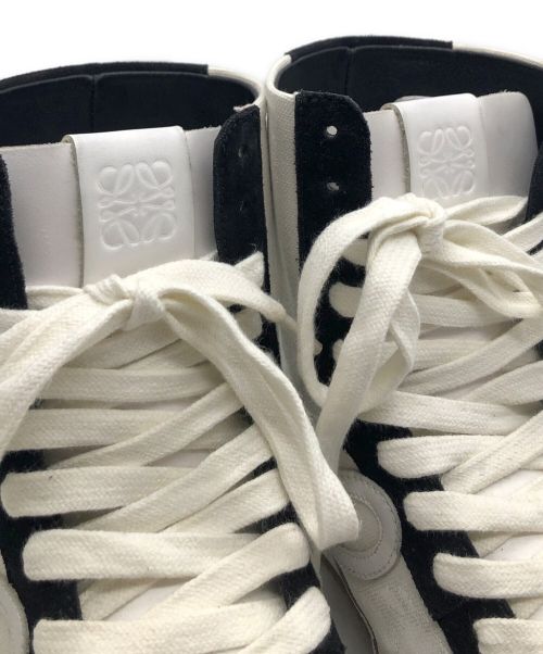 LOEWE（ロエベ）LOEWE (ロエベ) バレエランナーハイカット ホワイト×ブラック サイズ:24.5cmの古着・服飾アイテム