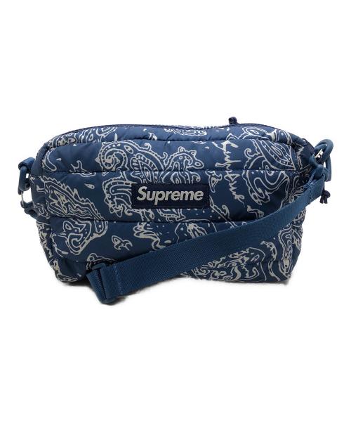 SUPREME（シュプリーム）Supreme (シュプリーム) 中綿ショルダーバッグ ブルーの古着・服飾アイテム