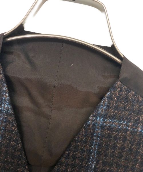 TAGLIATORE（タリアトーレ）TAGLIATORE (タリアトーレ) KLAUS ダブルブレステッド8Bジレ ネイビー×ブラウン サイズ:46の古着・服飾アイテム