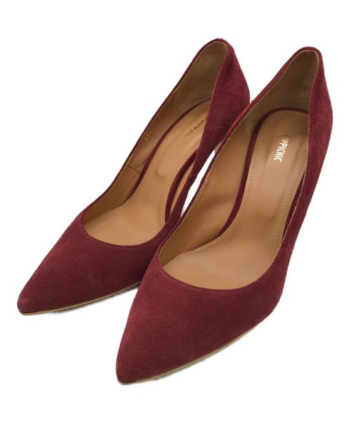 Pippichic（ピッピシック）Pippichic (ピッピシック) スエードヒールパンプス レッド サイズ:37の古着・服飾アイテム