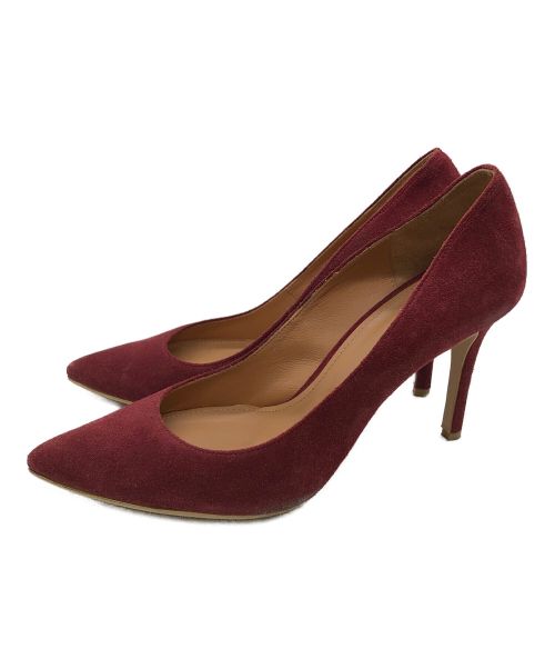 Pippichic（ピッピシック）Pippichic (ピッピシック) スエードヒールパンプス レッド サイズ:37の古着・服飾アイテム