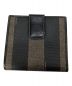 FENDI (フェンディ) 2つ折り財布 ブラック×ブラウン：4000円