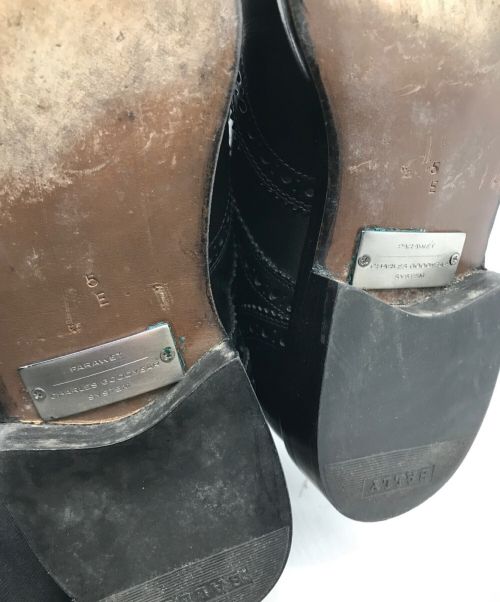 BALLY（バリー）BALLY (バリー) メダリオンシューズ ブラック サイズ:5Eの古着・服飾アイテム