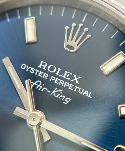 ROLEX（ロレックス）ROLEX (ロレックス) エアキング Ref.14000 ブルー サイズ:34mmの古着・服飾アイテム
