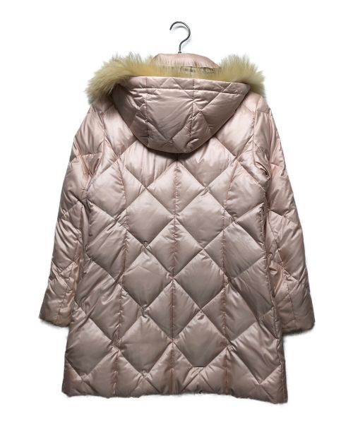BURBERRY LONDON（バーバリーロンドン）BURBERRY LONDON (バーバリー ロンドン) フォックスファーダウンコート ピンク サイズ:9の古着・服飾アイテム