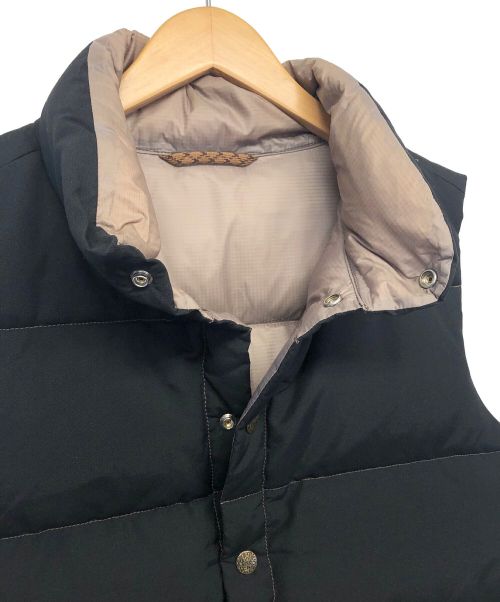 class-5（クラスファイブ）CLASS-5 (クラスファイブ) リバーシブルダウンベスト ブラック×ブラウン サイズ:Mの古着・服飾アイテム