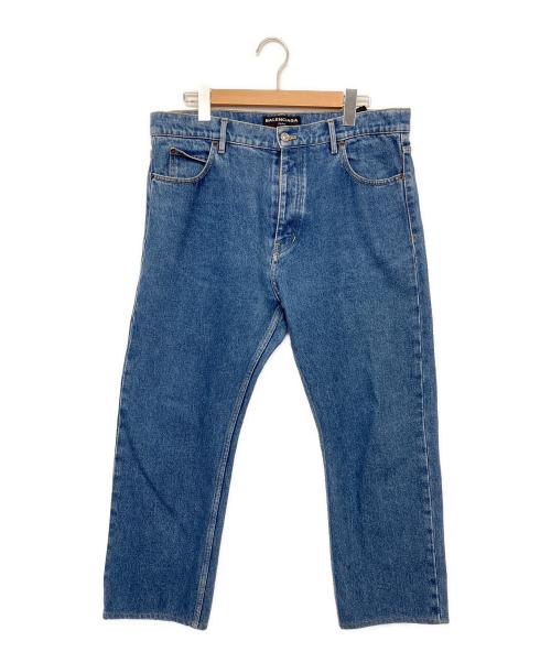 BALENCIAGA（バレンシアガ）BALENCIAGA (バレンシアガ) ウォッシュ加工デニムパンツ ネイビー サイズ:W34の古着・服飾アイテム
