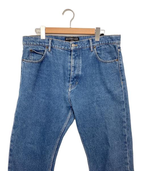 BALENCIAGA（バレンシアガ）BALENCIAGA (バレンシアガ) ウォッシュ加工デニムパンツ ネイビー サイズ:W34の古着・服飾アイテム