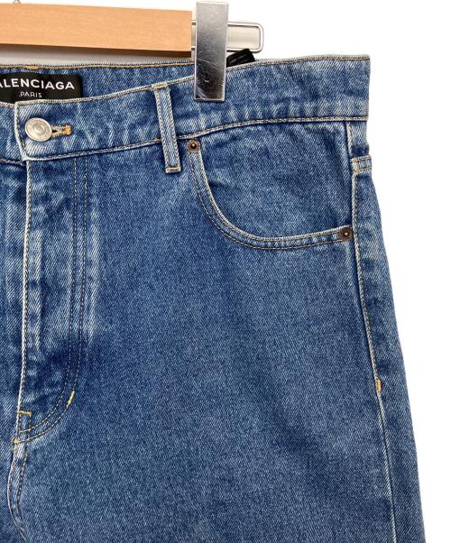 BALENCIAGA（バレンシアガ）BALENCIAGA (バレンシアガ) ウォッシュ加工デニムパンツ ネイビー サイズ:W34の古着・服飾アイテム
