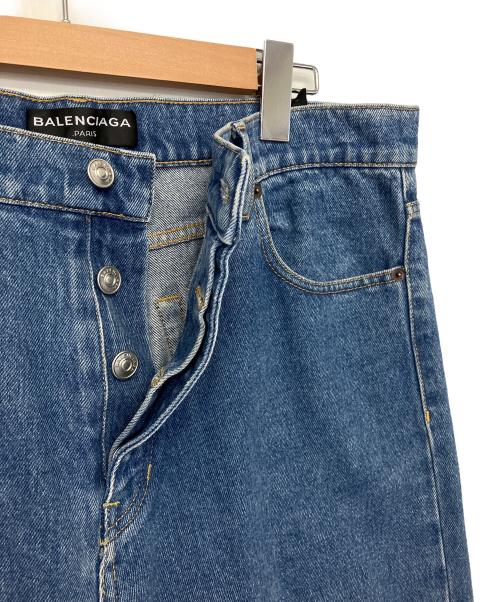 BALENCIAGA（バレンシアガ）BALENCIAGA (バレンシアガ) ウォッシュ加工デニムパンツ ネイビー サイズ:W34の古着・服飾アイテム