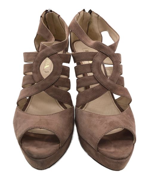 PRADA（プラダ）PRADA (プラダ) ヒールサンダル ピンク サイズ:23.5cmの古着・服飾アイテム