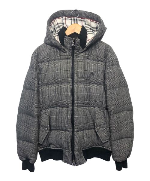 BURBERRY BLUE LABEL（バーバリー ブルー レーベル）BURBERRY BLUE LABEL (バーバリーブルーレーベル) チェックダウンジャケット グレー サイズ:Mの古着・服飾アイテム