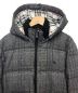 BURBERRY BLUE LABEL (バーバリーブルーレーベル) チェックダウンジャケット グレー サイズ:M：17000円
