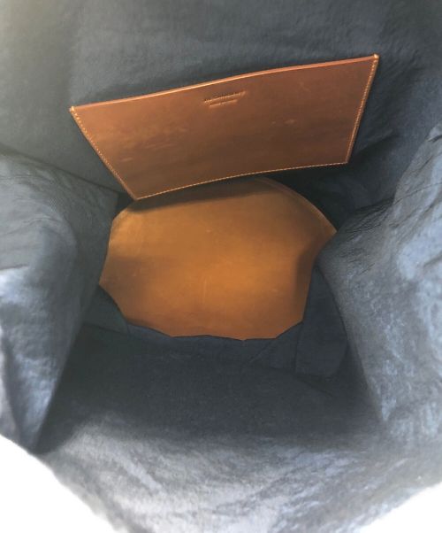 JIL SANDER+（ジルサンダープラス）JIL SANDER+ (ジルサンダープラス) 巾着ショルダーバッグ ネイビーの古着・服飾アイテム