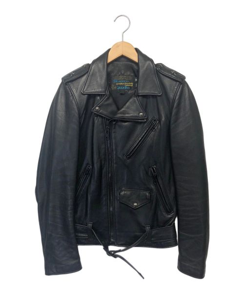 SCHOTT BROS.（ショット）SCHOTT BROS. (ショットブロス) ダブルライダースジャケット ブラック サイズ:UK32の古着・服飾アイテム