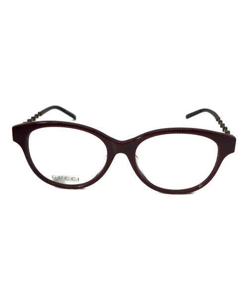 GUCCI（グッチ）GUCCI (グッチ) 眼鏡 ボルドーの古着・服飾アイテム